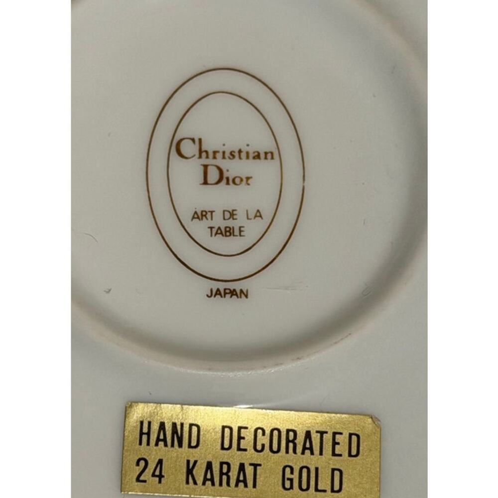 Christian Dior Art De La Table Swirl Plate, Vintage - Picture 4 of 4